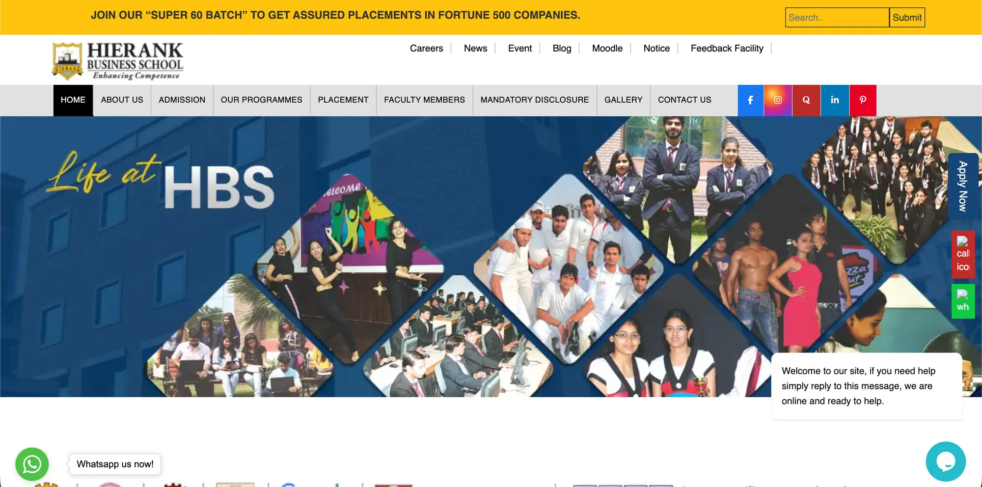 Hierank Business School — Social media marketing for a business school
